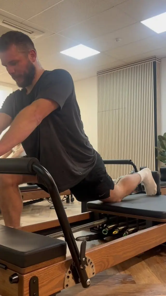 3 months post-knee surgery reformer Pilates
