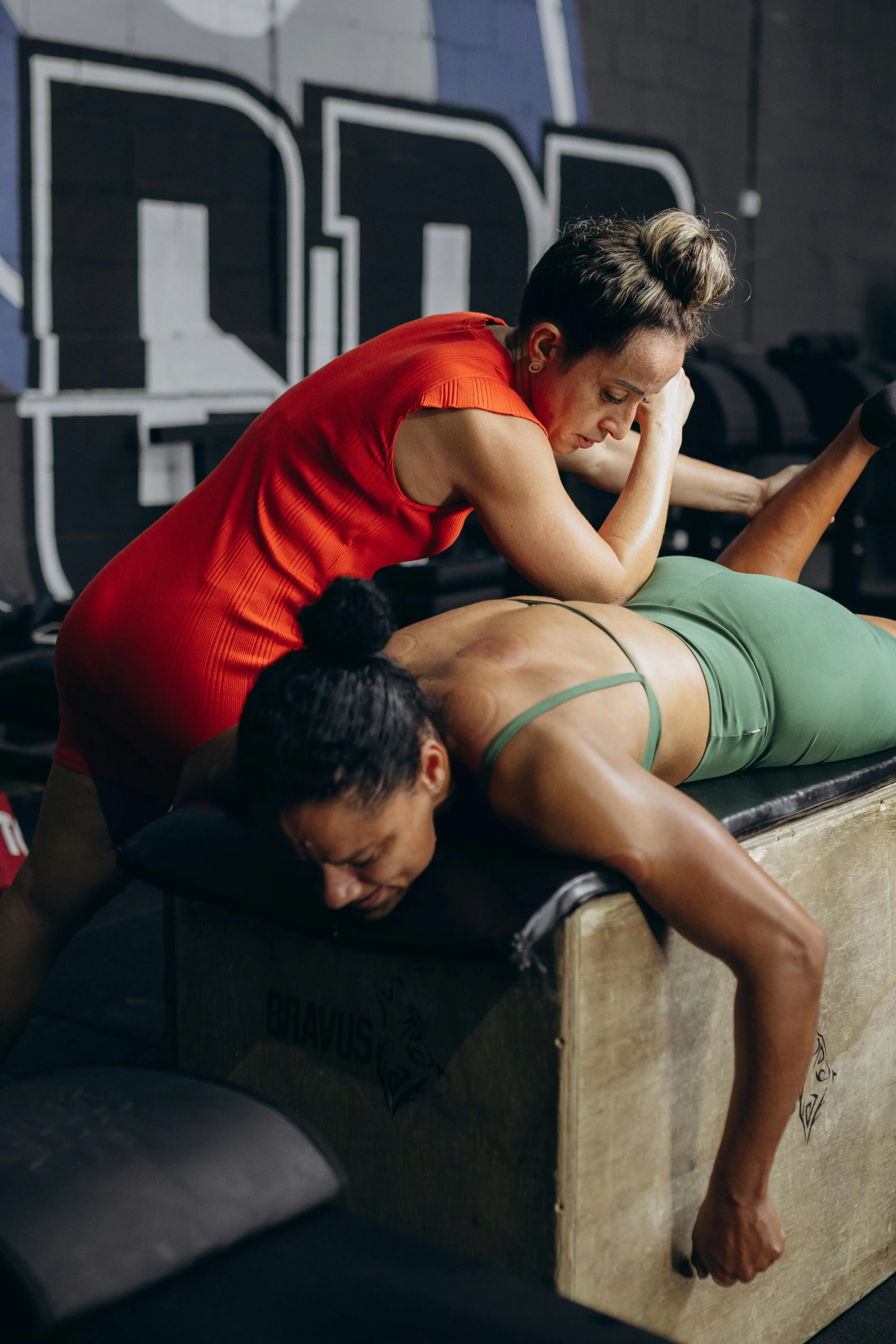 Sports massage therapy at Box & Burn Gym